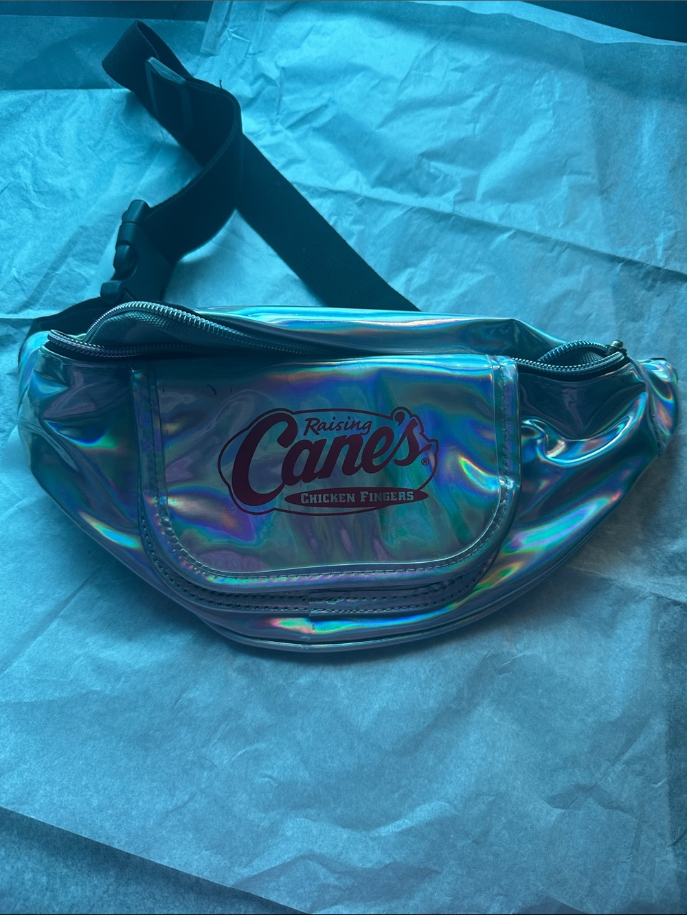 Raising Cane’s Holographic Iridescent Fanny Pack
